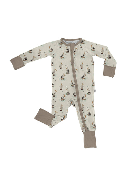 Coastal Pelicans - Zip Convertible Pajamas