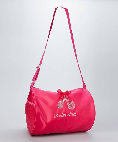 Hot Pink Sparkle Ballet Shoe Duffel