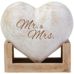 "Mr. & Mrs." 3D Heart