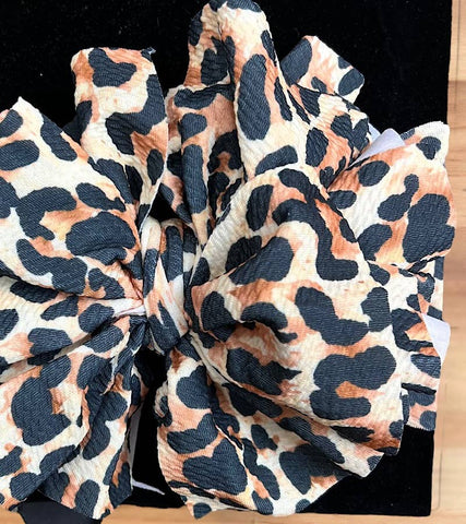 ANIMAL PRINTED LARGE HEADBAND.