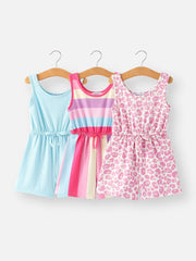 Striped Milk Silk Jumpsuit set