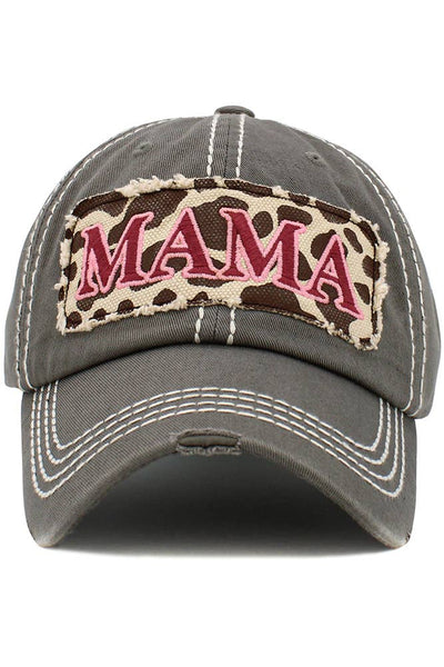 MAMA Leopard Vintage Baseball Cap