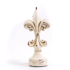 Bastia Fleur de Lis   Antique White   5.5x11