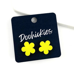 15mm Neon Flower Studs - Cinco de Mayo Earrings