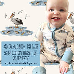 Grand Isle Pelican Premium Bamboo Convertible Zippy Pajamas