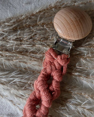Boho-Style Macrame Pacifier Clip