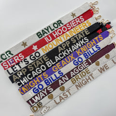 Game Day, Beaded Bag Strap, Custom Beaded Bag Strap