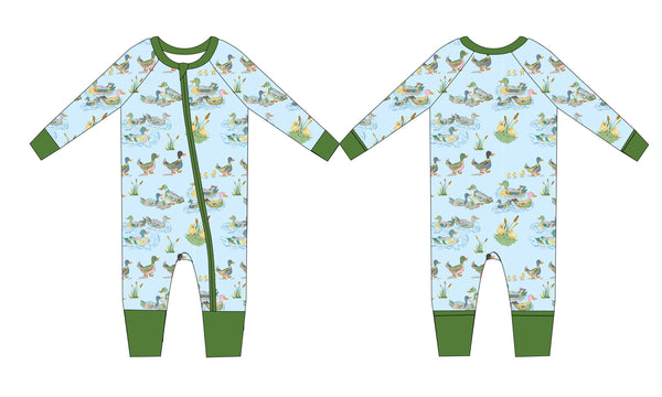 3 Little Ducks Premium Bamboo Baby Gown