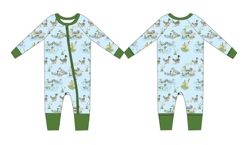 3 Little Ducks Premium Bamboo Baby Gown