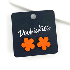 15mm Neon Flower Studs - Cinco de Mayo Earrings