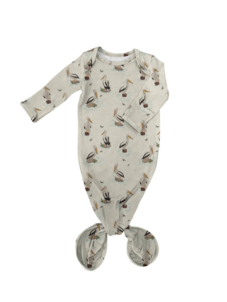 Coastal Pelicans - Knotted Gown