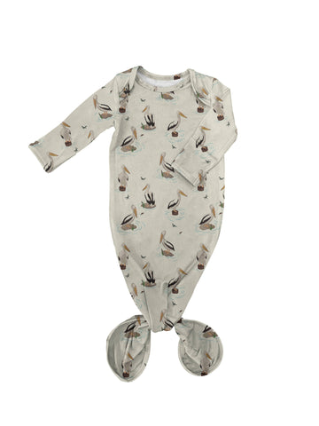 Coastal Pelicans - Knotted Gown