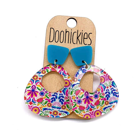 The Mexican Floral Collection - Cinco de Mayo Acrylic Earrings