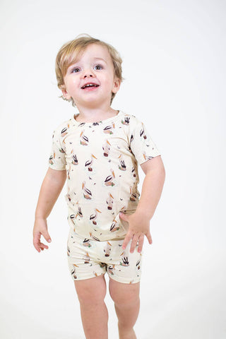 Pelicans SS & Shorts Two Piece Pajamas
