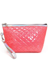 Quilted Shiny Puffer Tote Bag