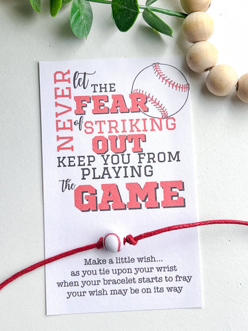 Baseball Wish Bracelet