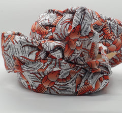 Crawfish on Newspaper Headband, Mud Bugs, Seafood  Headband,