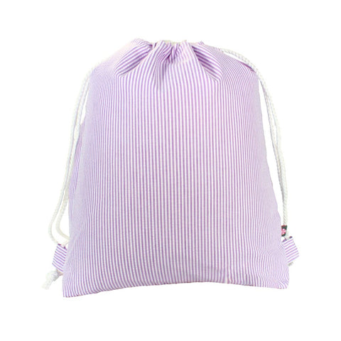 Lilac Seersucker Sling Backpack | Mint