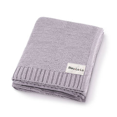 Heritage Knit 100% Organic Cotton Swaddle Baby Blanket