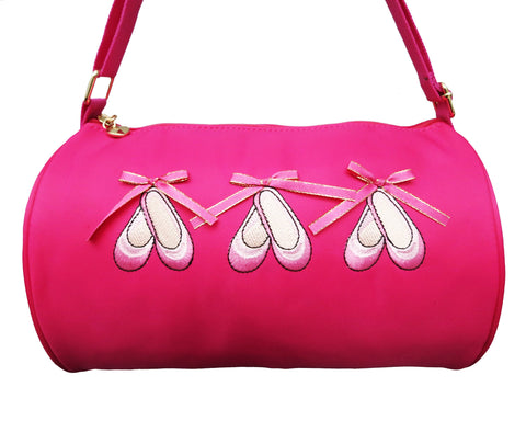 Hot Pink Tri Ballet Shoes Duffel