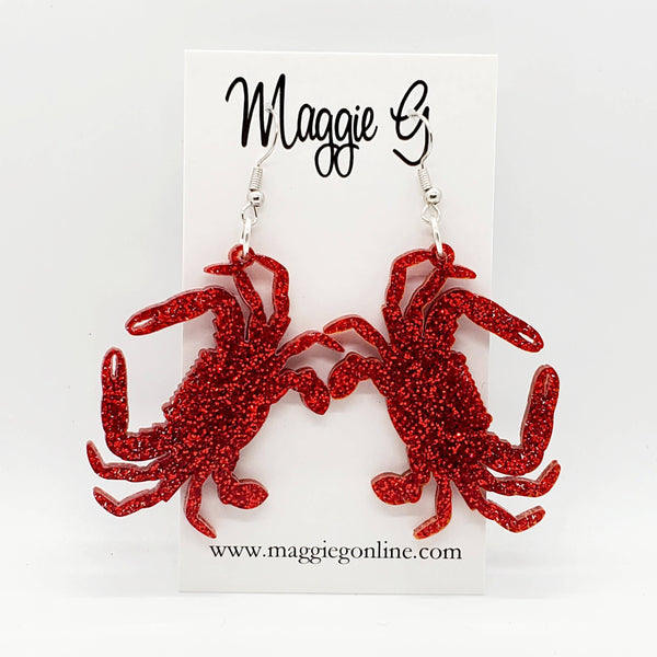 Crabs Acrylic Earrings