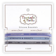 Silicone Bracelet - Sisters In Christ - 4pc