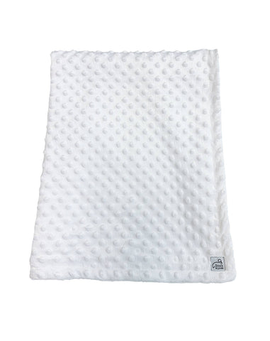 White Minky Dot Blanket