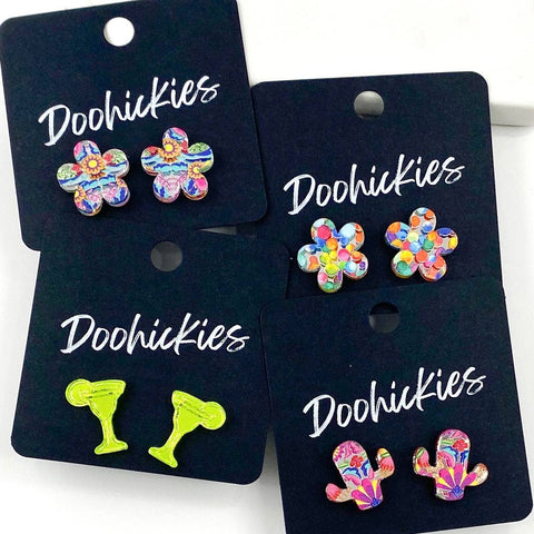 Cinco de Mayo Acrylic Stud Earrings