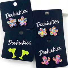Cinco de Mayo Acrylic Stud Earrings