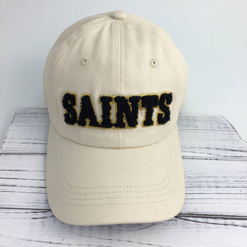 Chenille “SAINTS” baseball cap 