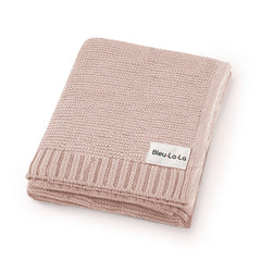 Heritage Knit 100% Organic Cotton Swaddle Baby Blanket