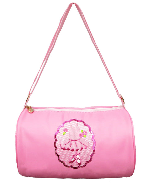 Pink Sequins Ballet Dress & Shoes Duffel