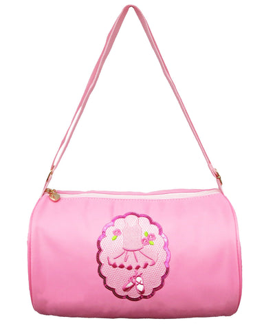 Pink Sequins Ballet Dress & Shoes Duffel