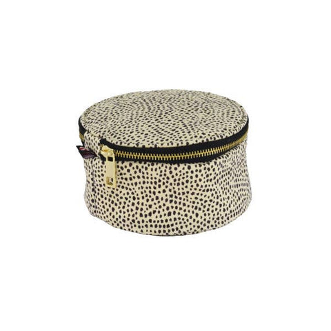 6" Cheetah Seersucker Button Bag | Mint