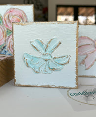 Ballet tutu  |  ballerina dancer textured mini wood block