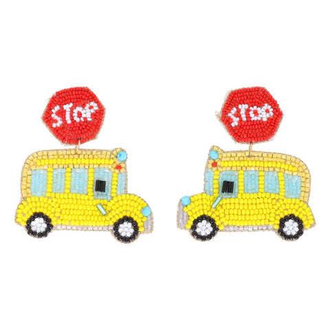 Teacher Appreciation School Bus Earrings