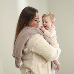 Heritage Knit 100% Organic Cotton Swaddle Baby Blanket
