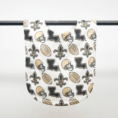 Louisiana Saints Football Baby Bib - Gift New Baby Arrival