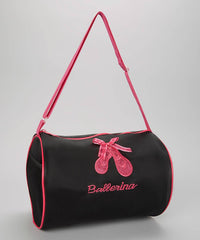 Black Sparkle Ballet Shoe Duffel
