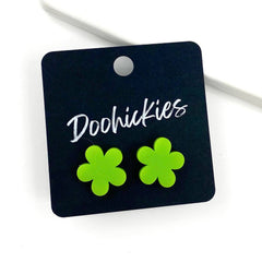 15mm Neon Flower Studs - Cinco de Mayo Earrings