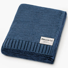 Heritage Knit 100% Organic Cotton Swaddle Baby Blanket