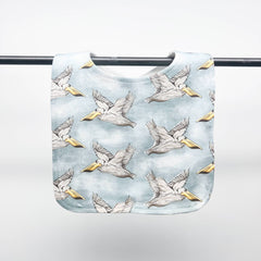 Pelicans on Blue Baby Bib - Cute Southern Wildlife Bayou