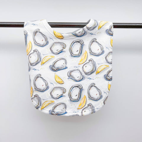 Oysters Baby Bib - Cute Coastal Seafood Shower Birthday Gift