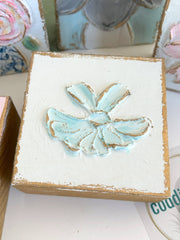Ballet tutu  |  ballerina dancer textured mini wood block