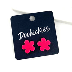 15mm Neon Flower Studs - Cinco de Mayo Earrings