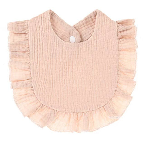 Muslin Ruffle Toddler Bib ($4 ea) Baby Gift, Shower Gift