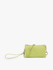M013 Riley Monogrammable 3 Compartment Crossbody/Wristlet