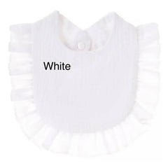 Muslin Ruffle Toddler Bib ($4 ea) Baby Gift, Shower Gift