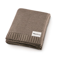 Heritage Knit 100% Organic Cotton Swaddle Baby Blanket