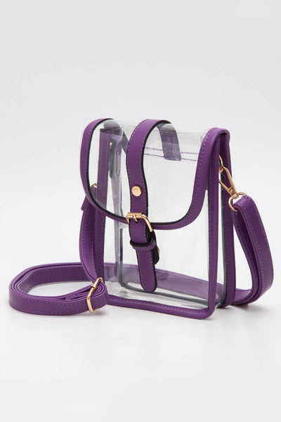 Clear Cross Body Stadium Concert Transparent Handbag